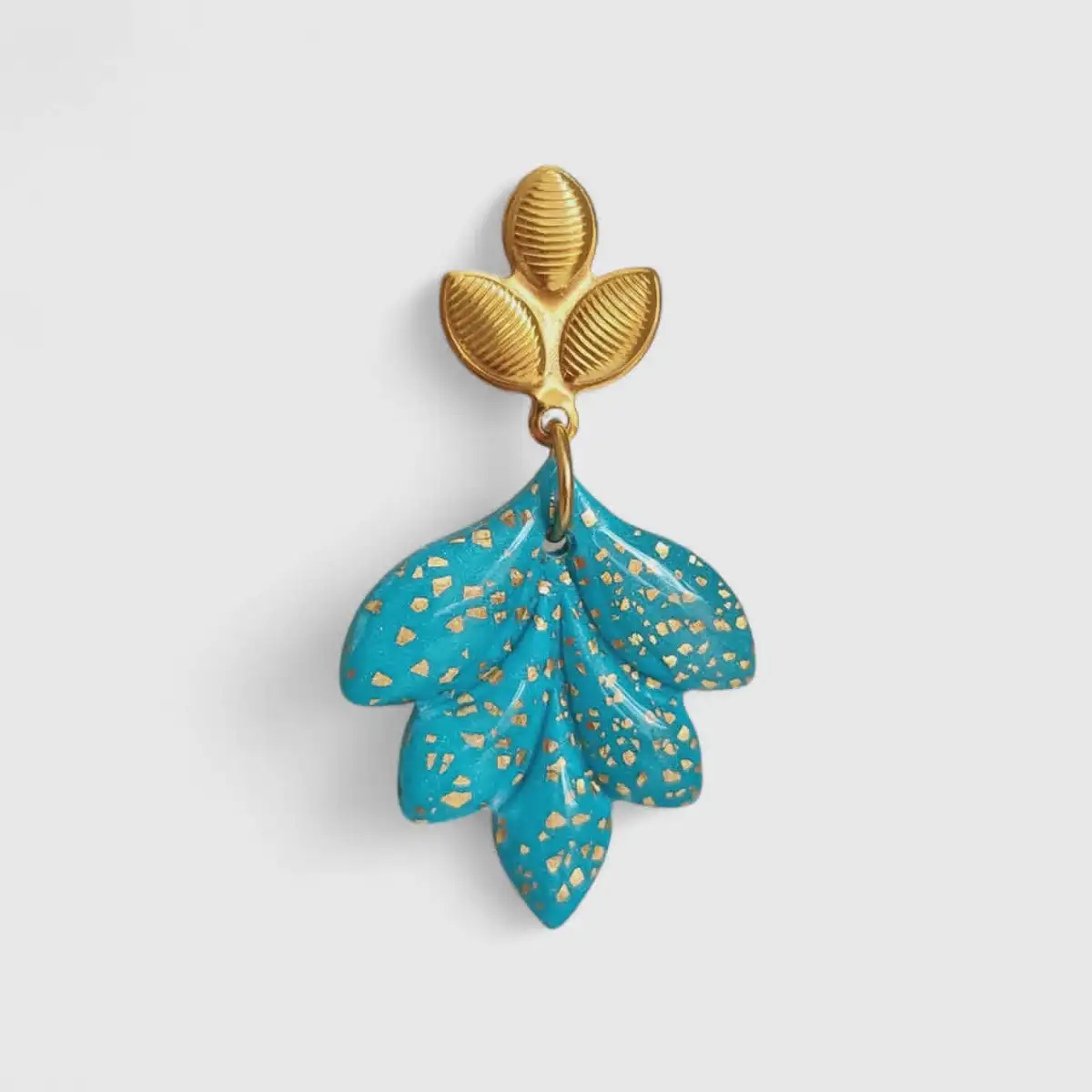 Boucles d'oreilles feuille d'automne