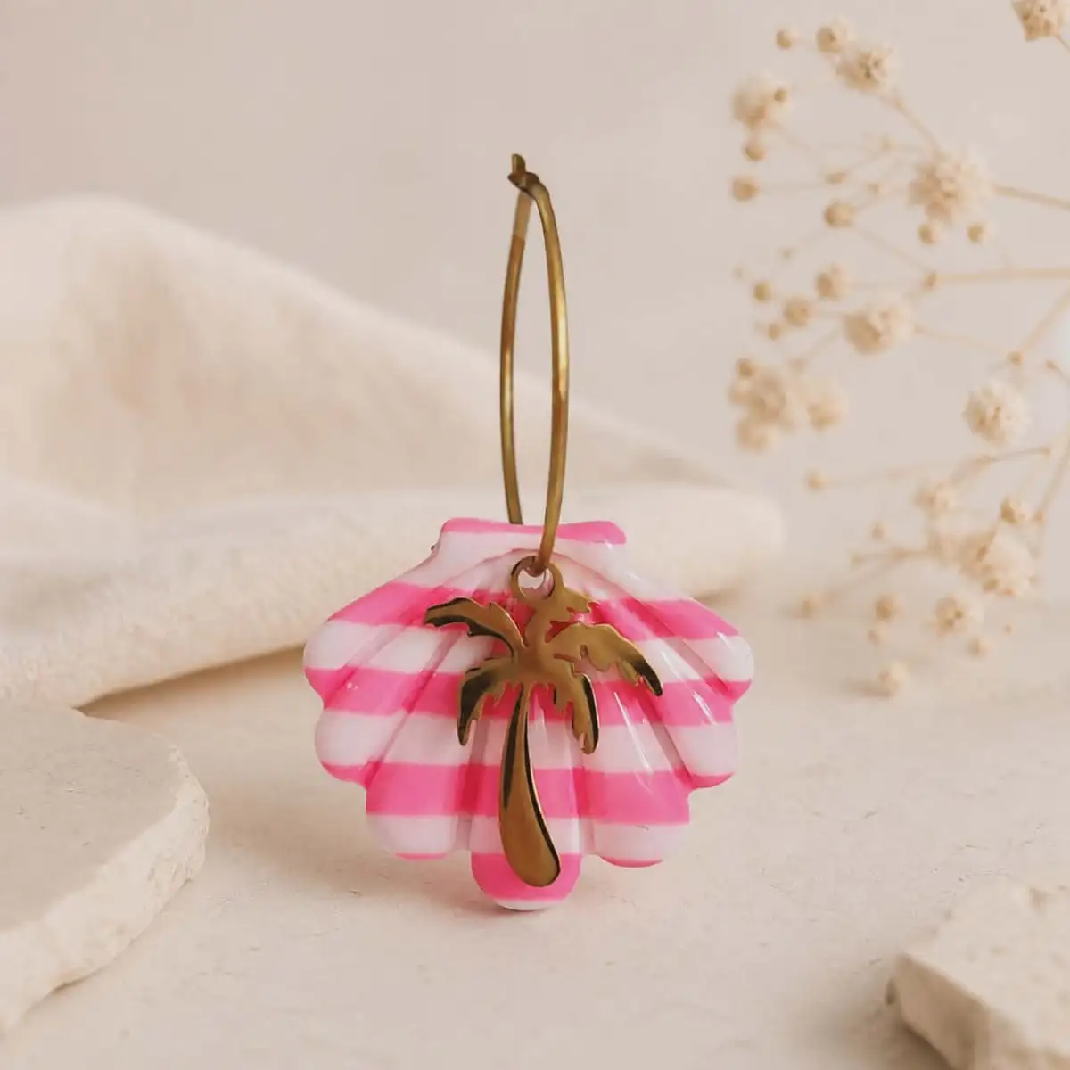 Boucles d'oreilles coquillage
