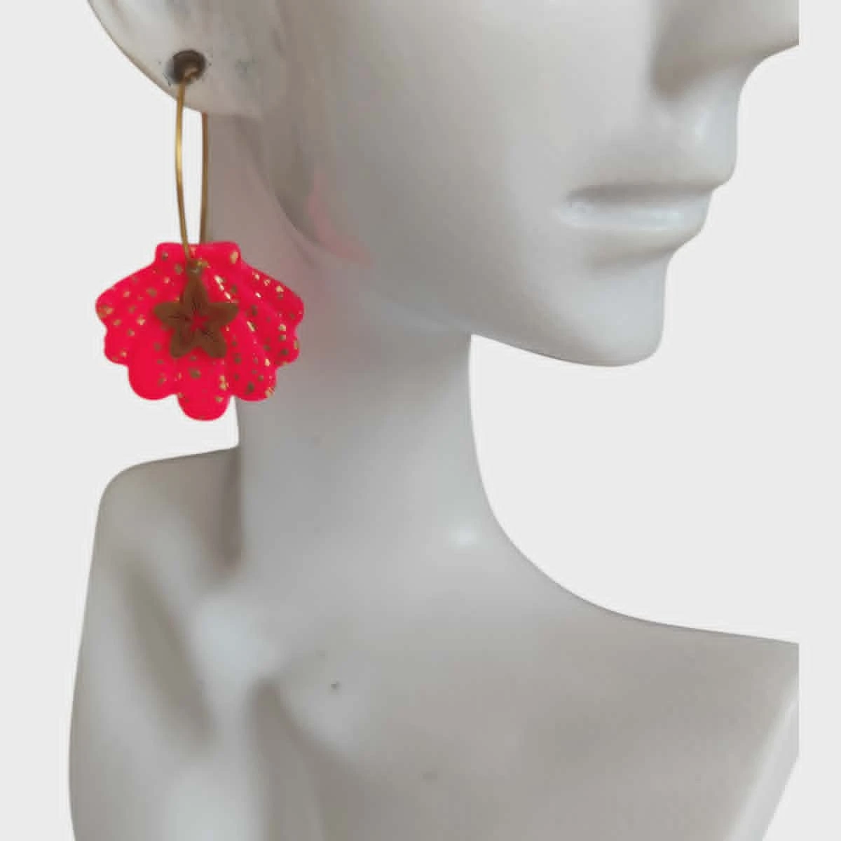 Boucles d'oreilles coquillage