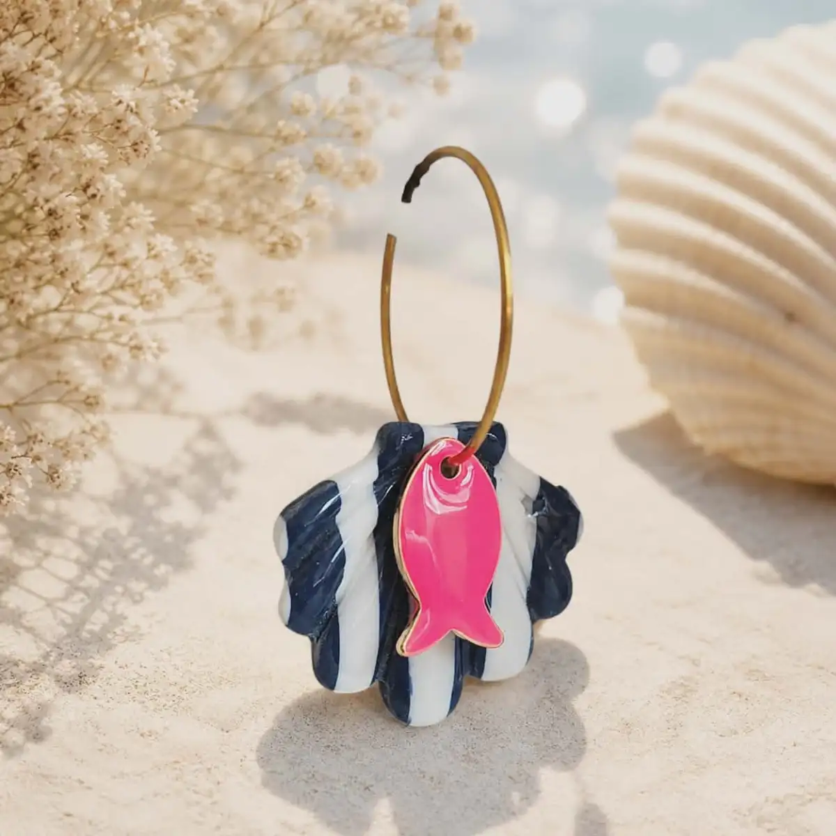 Boucles d'oreilles coquillage