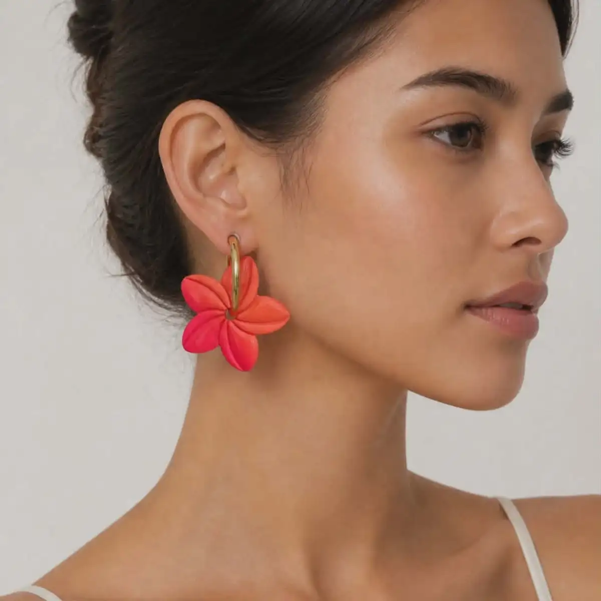 Créoles fleur de tiaré
