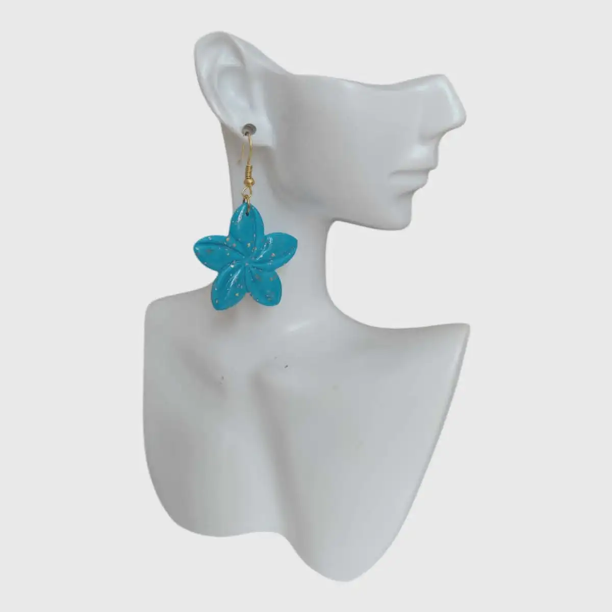 Boucles d'oreilles fleur de tiaré