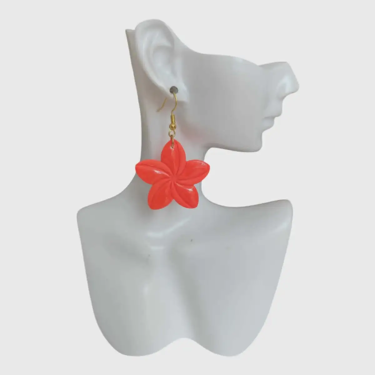Boucles d'oreilles fleur de tiaré