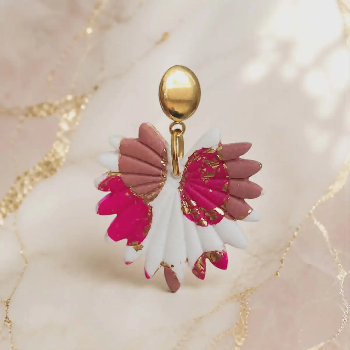 Boucles d'oreilles éventail
