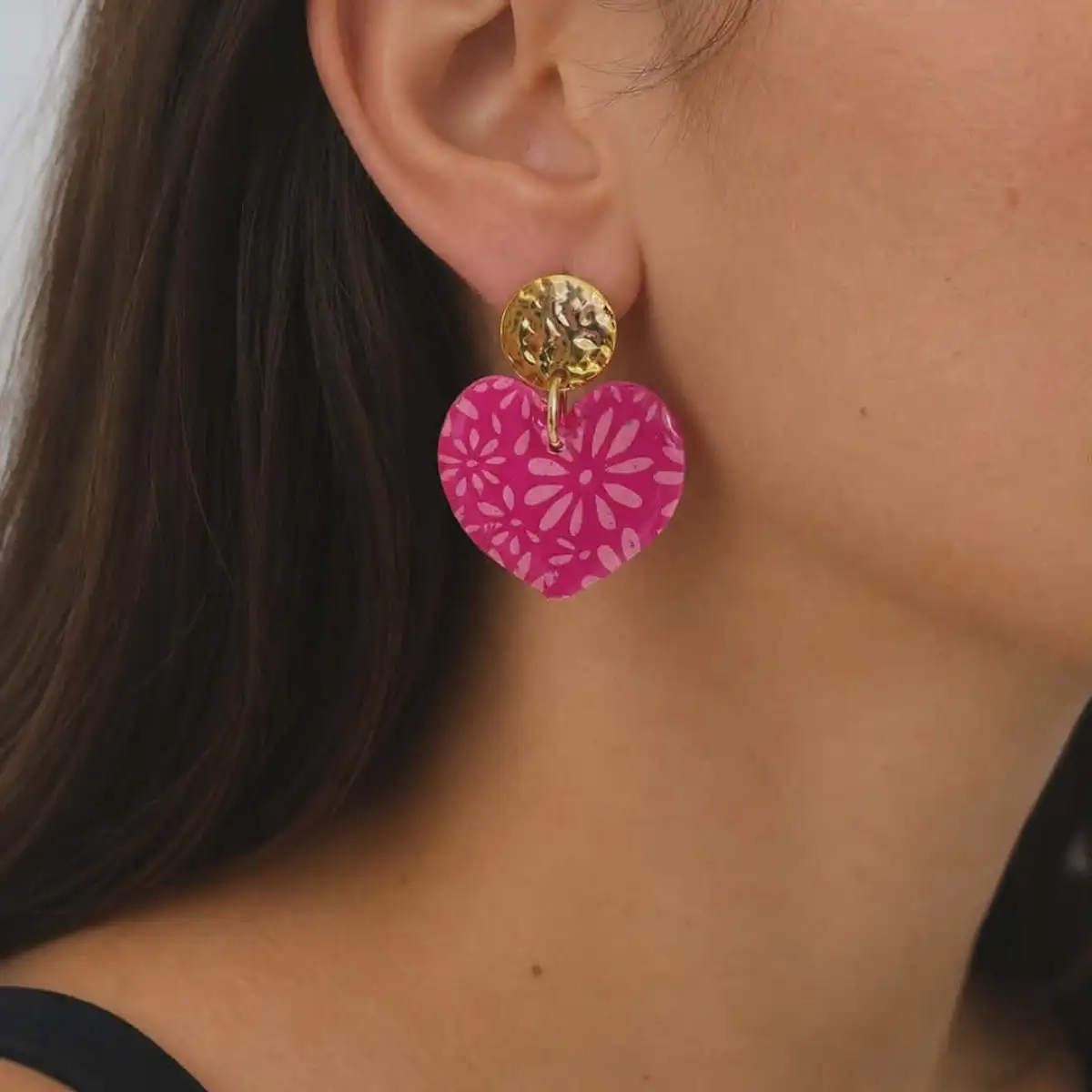 Boucles d'oreilles coeur