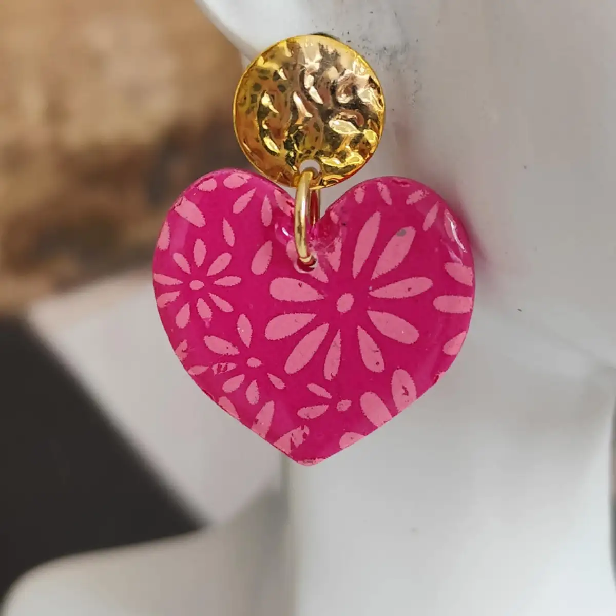 Boucles d'oreilles coeur