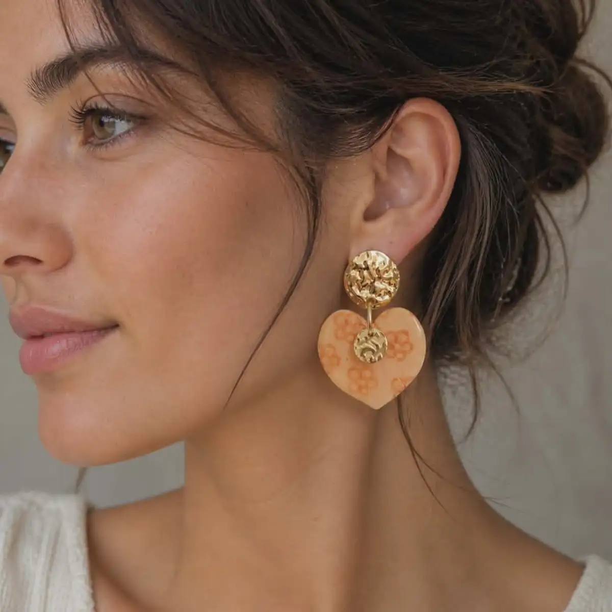 Boucles d'oreilles coeur