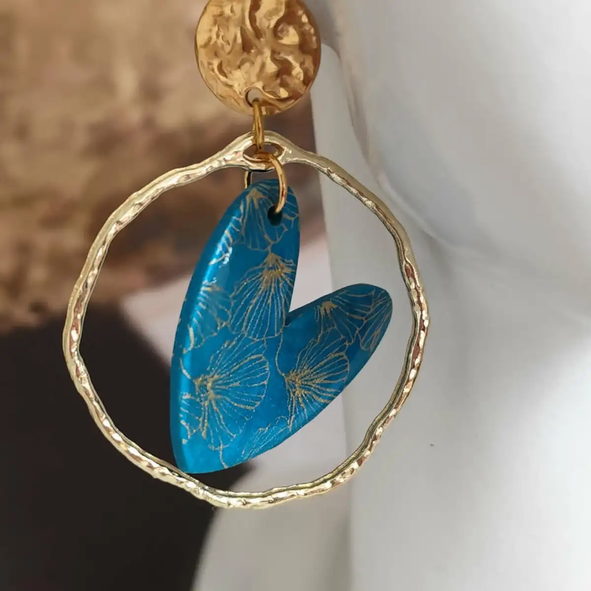 Boucles d'oreilles coeur