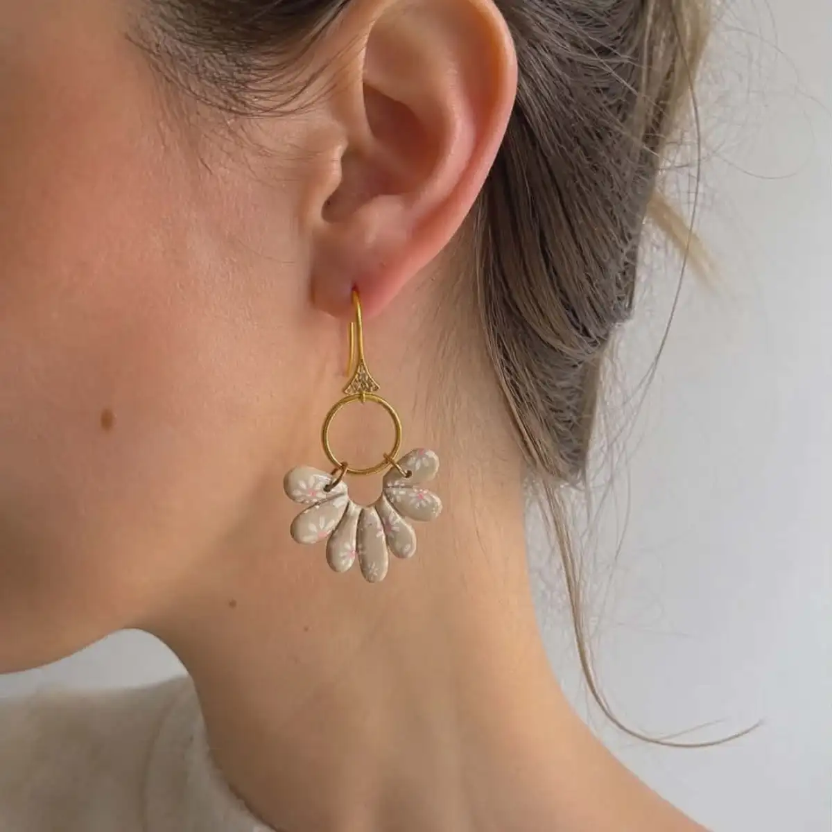 Boucles d'oreilles pétales