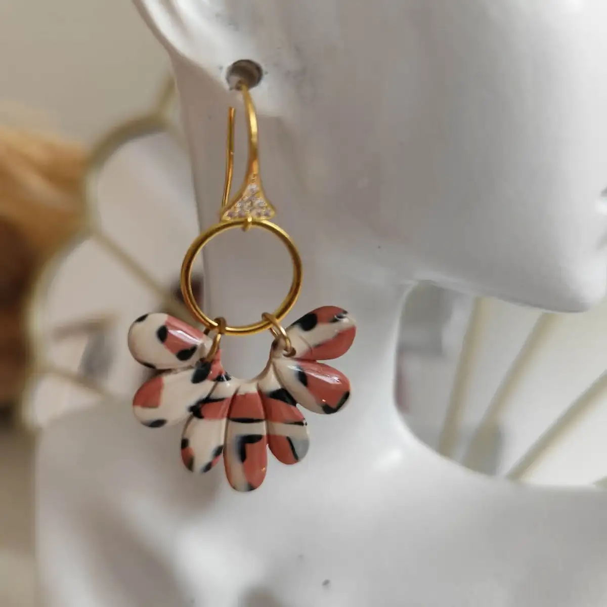Boucles d'oreilles pétales