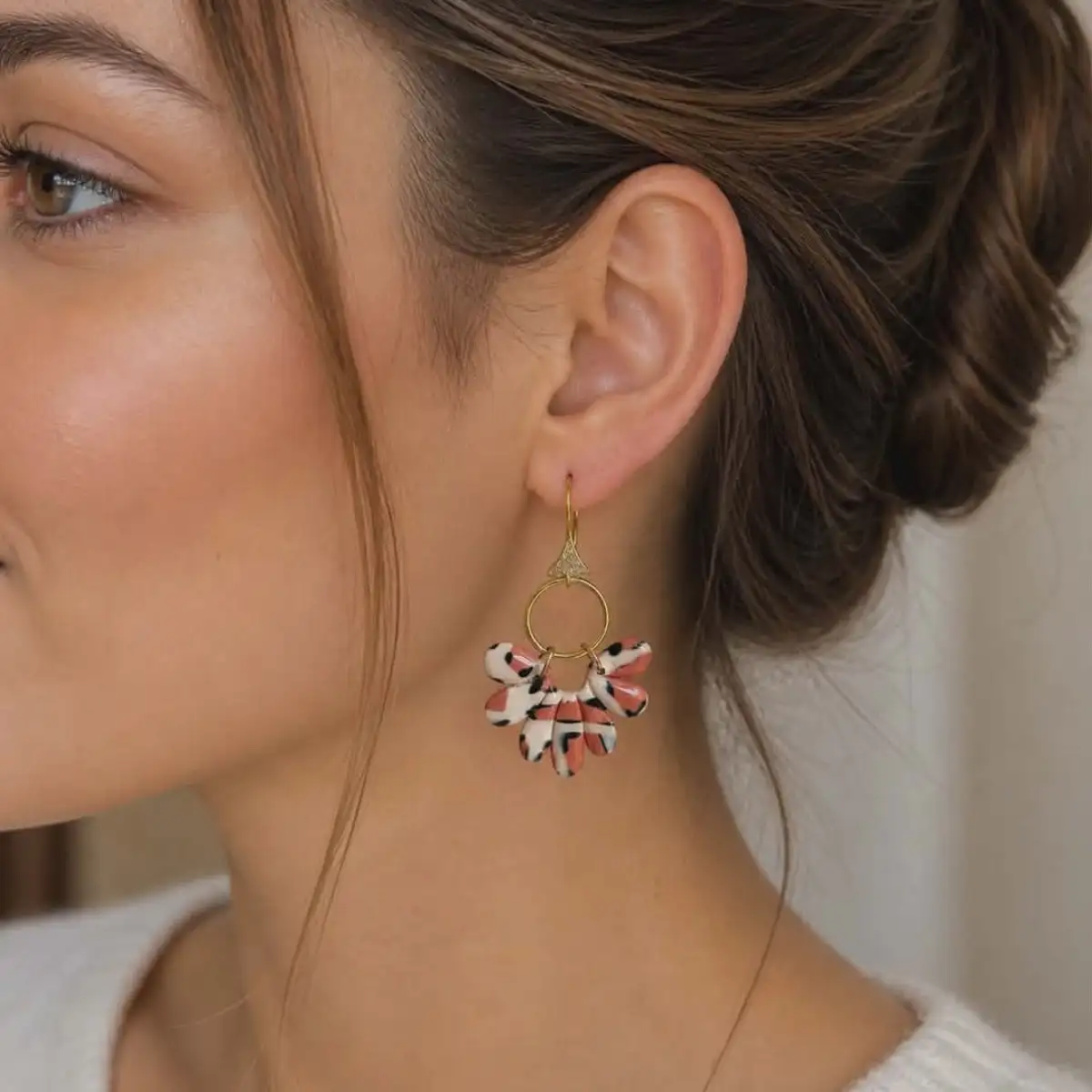 Boucles d'oreilles pétales