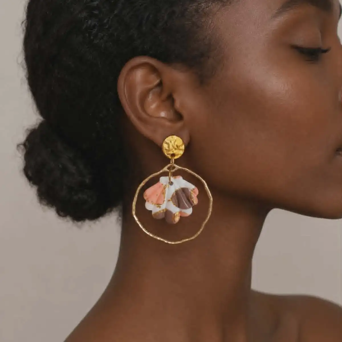 Boucles d'oreilles coquillage