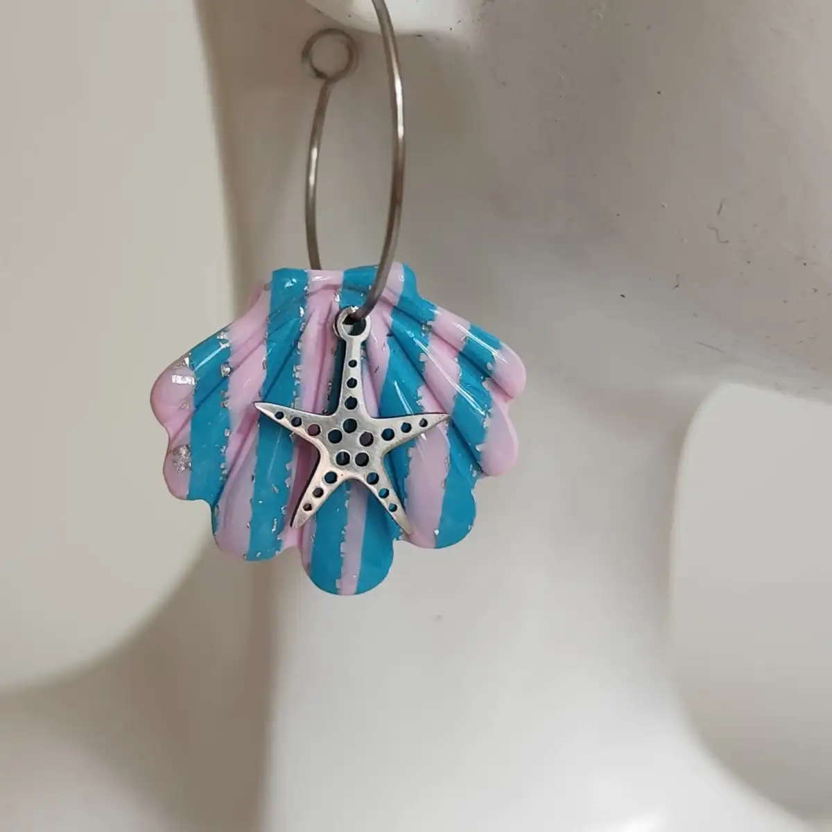 Boucles d'oreilles coquillage