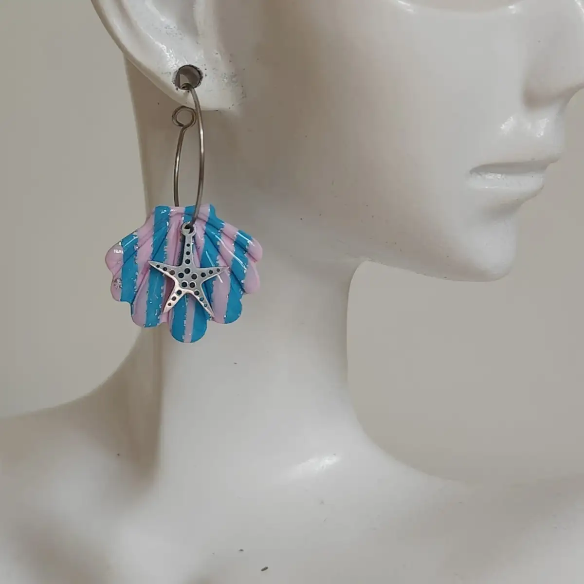 Boucles d'oreilles coquillage