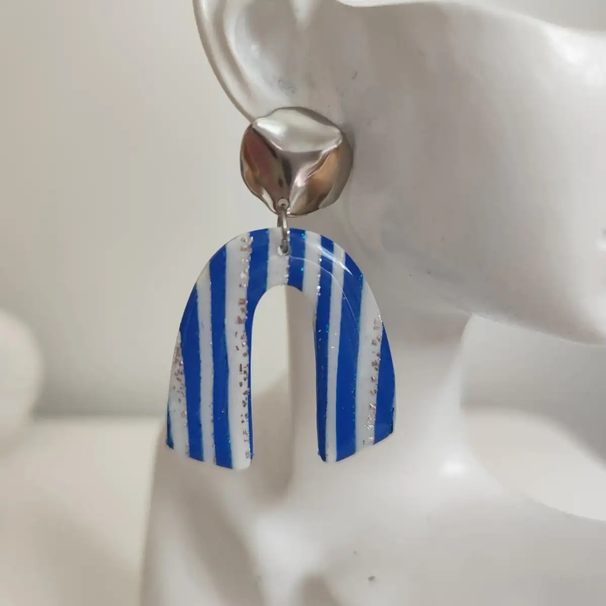 Boucles d'oreilles forme arc en ciel