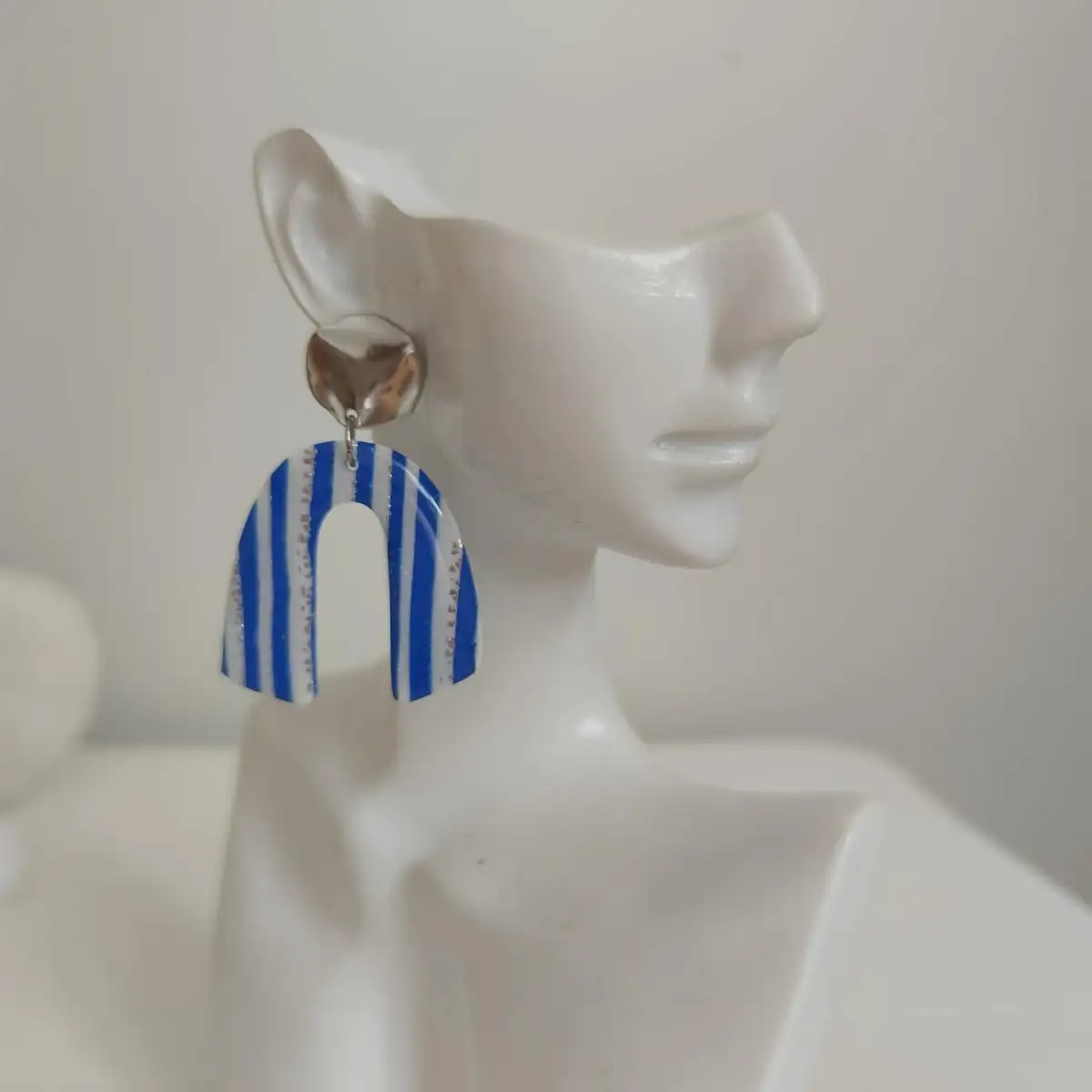 Boucles d'oreilles forme arc en ciel