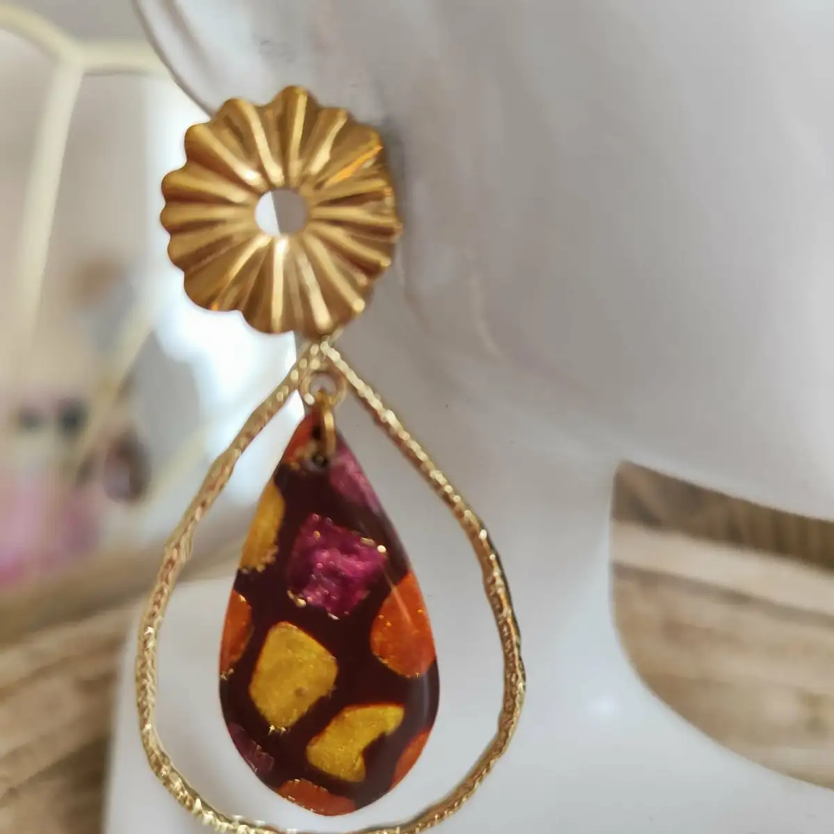 Boucles d'oreilles goutte