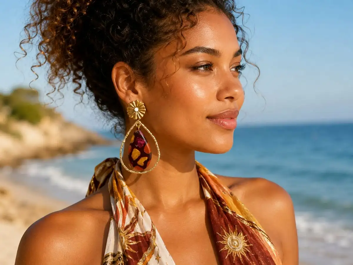 Boucles d'oreilles goutte